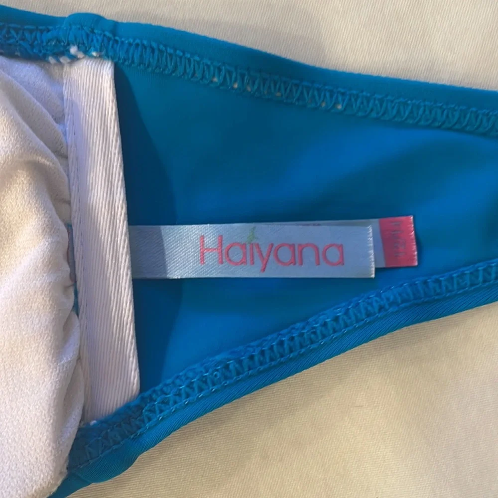 Girl Haiyana Two Piece Bikini Set Padded Top Blue Kid Size 12/14
